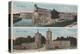 St. Augustine, FL - View of Ft. Marion & City Gates-Lantern Press-Stretched Canvas