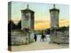 St. Augustine, Florida - View of the Old City Gate-Lantern Press-Stretched Canvas