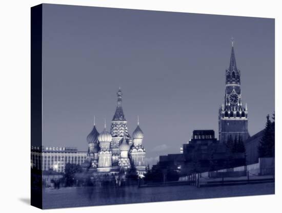 St. Basil's Cathedral and Kremlim, Red Square, Moscow, Russia-Jon Arnold-Premier Image Canvas