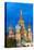 St. Basil's Cathedral lit up at night, UNESCO World Heritage Site, Moscow, Russia, Europe-Miles Ertman-Premier Image Canvas