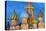 St. Basil's Cathedral lit up at night, UNESCO World Heritage Site, Moscow, Russia, Europe-Miles Ertman-Premier Image Canvas