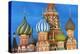 St. Basil's Cathedral lit up at night, UNESCO World Heritage Site, Moscow, Russia, Europe-Miles Ertman-Premier Image Canvas