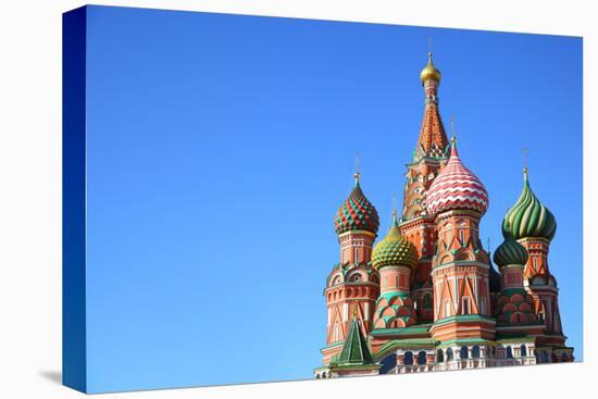 St. Basil's Cathedral on Red Square in Moscow, Russia. Copyspace at the Left.-Zoom-zoom-Premier Image Canvas