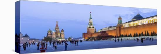 St Basils Cathedral and the Kremlin in Red Square, Moscow, Russia-Gavin Hellier-Premier Image Canvas