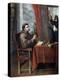 St. Bonaventure Receiving the Visit of Thomas Aquinas-null-Premier Image Canvas