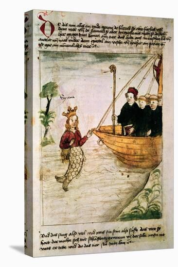 St. Brendan and a Siren, from the German Translation of 'Navigatio Sancti Brendani Abbatis', C.1476-German-Premier Image Canvas