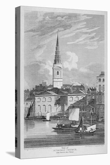 St Bride's Church, Fleet Street, City of London, 1815-Matthews-Premier Image Canvas