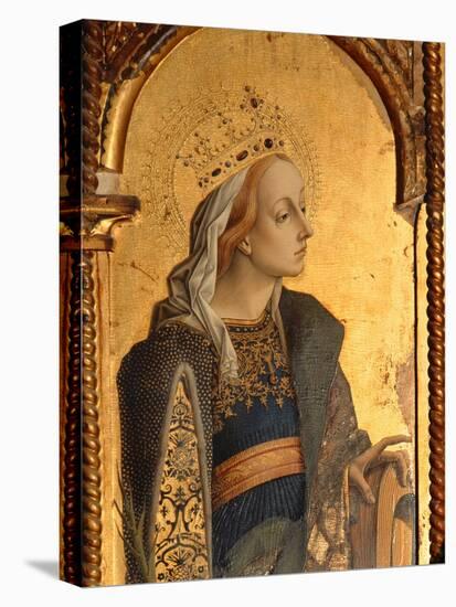 St. Catherine, Detail from the Santa Lucia Triptych-Carlo Crivelli-Premier Image Canvas
