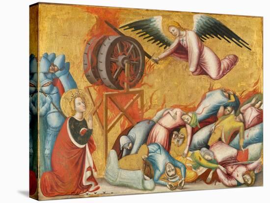 St. Catherine of Alexandria Freed from the Wheel, c.1325-1330-Pseudo Jacopino di Francesco-Premier Image Canvas