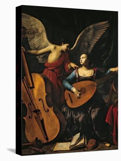 St Cecilia and the Angel-Carlo Saraceni-Premier Image Canvas