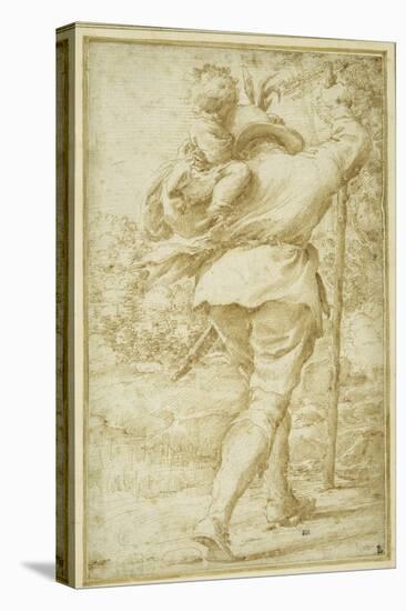 St. Christopher Ferrying the Christ Child-Pietro Faccini-Premier Image Canvas