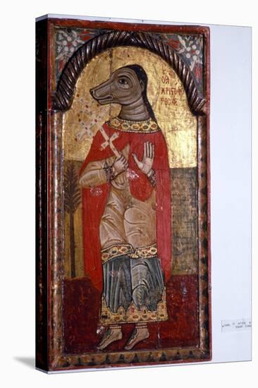 St Christopher with a Dog's Head, Byzantine Icon, 1685-Unknown-Premier Image Canvas