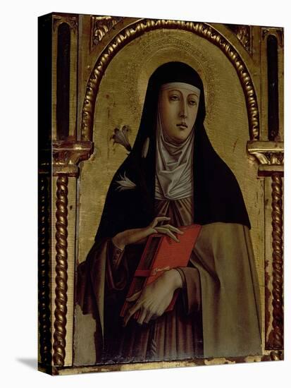 St. Clare, Detail from the Santa Lucia Triptych-Carlo Crivelli-Premier Image Canvas