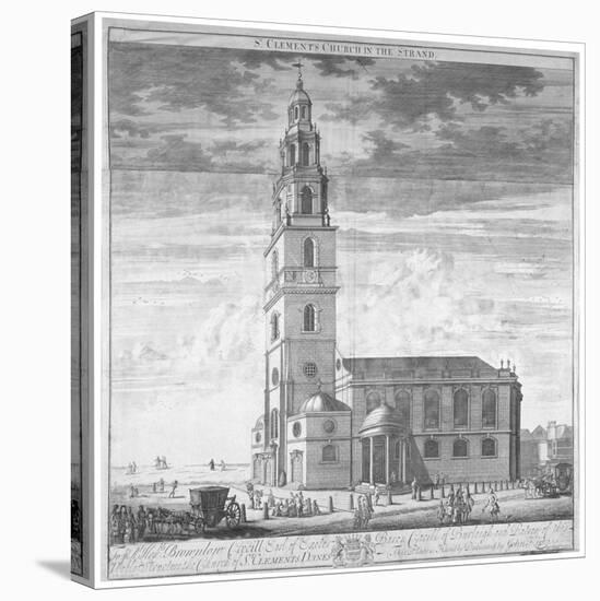 St Clement Danes Church, Westminster, London, C1719-Johannes Kip-Premier Image Canvas