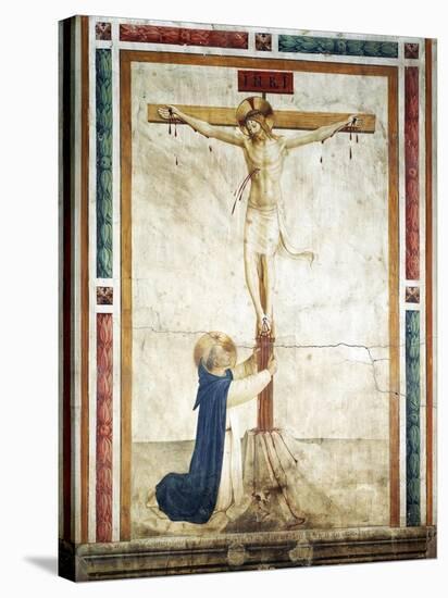St Dominic Adoring Crucifix-Giovanni Da Fiesole-Premier Image Canvas