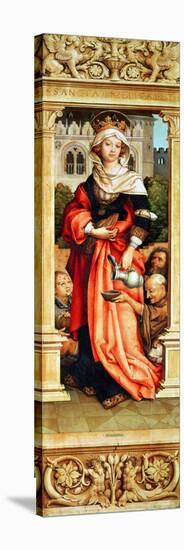 St. Elizabeth of Hungary (1207-31) Right Hand Panel from the Triptych of St. Sebastian, 1516-Hans Holbein the Elder-Premier Image Canvas