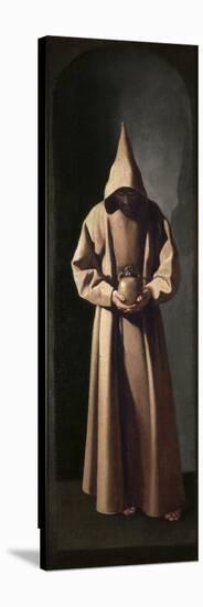 St. Francis Contemplating a Skull, C.1635-Francisco de Zurbaran-Premier Image Canvas