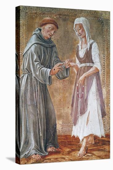 St Francis Marries Poverty-Domenico Di Bartolomeo-Premier Image Canvas