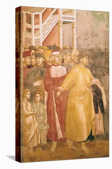 St. Francis Renounces All Worldly Goods, Detail of Pietro Di Bernardone, 1297-99-Giotto di Bondone-Premier Image Canvas