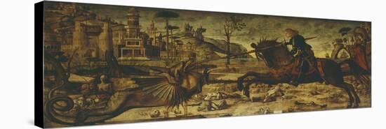 St George and Dragon-Vittore Carpaccio-Premier Image Canvas