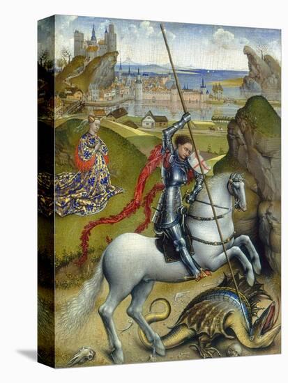 St. George and the Dragon, c.1432/1435-Rogier van der Weyden-Premier Image Canvas