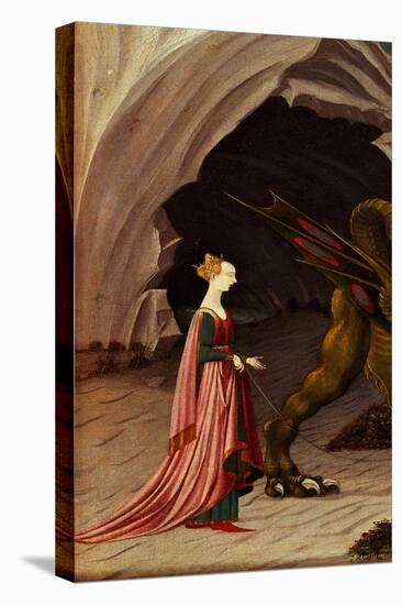 St. George and the Dragon (Detail), C.1470 (Oil on Canvas)-Paolo Uccello-Premier Image Canvas