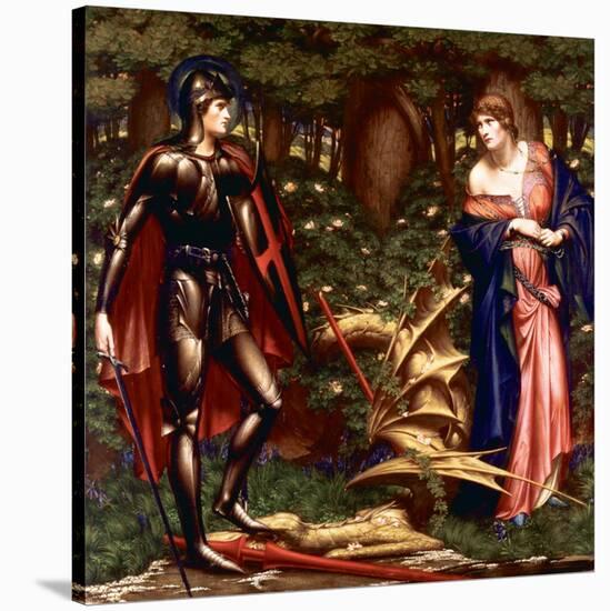 St. George and the Dragon-Meteyard-Stretched Canvas
