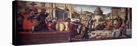 St. George Baptizes King Aio and Queen Silene-Vittore Carpaccio-Premier Image Canvas