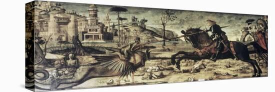 St. George Killing the Dragon-Vittore Carpaccio-Premier Image Canvas
