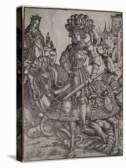 St. George on Horseback, C.1510-Hans Burgkmair-Premier Image Canvas