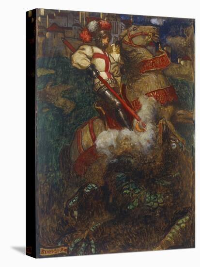 St. George Slaying the Dragon, 1908-John Byam Shaw-Premier Image Canvas