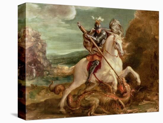 St. George Slaying the Dragon-Hans von Aachen-Premier Image Canvas