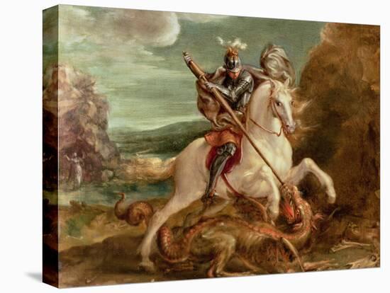 St. George Slaying the Dragon-Hans von Aachen-Premier Image Canvas