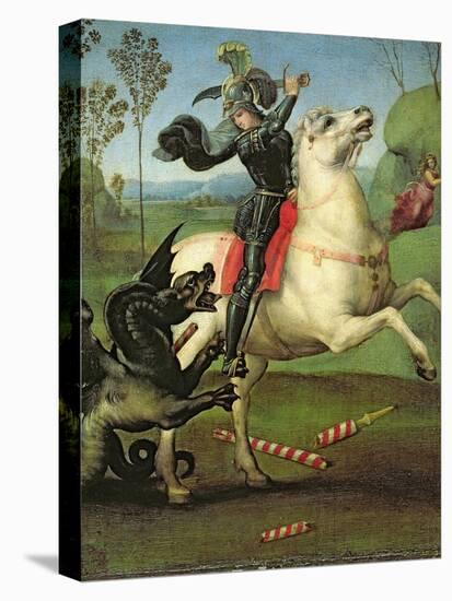 St. George Struggling with the Dragon, circa 1505-Raphael-Premier Image Canvas
