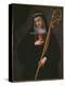 St. Gertrude the Great Carrying the Sacred Heart of Jesus-Spanish School-Premier Image Canvas