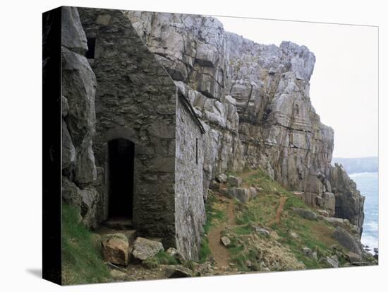 St. Govan's Celtic Chapel Dating from the 11th Century, St. Govan's Head, Wales-Pearl Bucknall-Premier Image Canvas