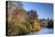 St. James's Park, with view across lake to Horse Guards, sunny late autumn, Whitehall, London, Engl-Eleanor Scriven-Premier Image Canvas