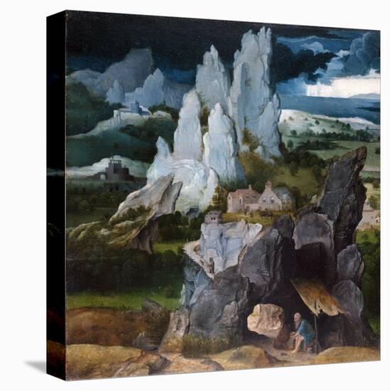 St. Jerome in a Rocky Landscape, c.1515-Joachim Patenier or Patinir-Premier Image Canvas