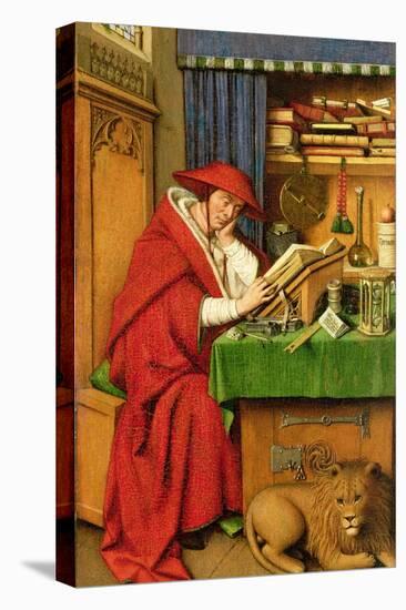 St. Jerome in His Study (Oil on Linen Paper on Panel)-Jan van Eyck-Premier Image Canvas