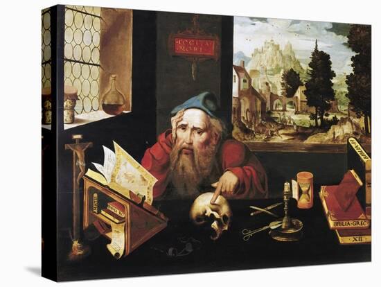 St. Jerome in His Study-Joos Van Cleve-Premier Image Canvas