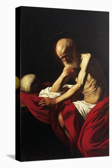 St Jerome Penitent-Caravaggio-Premier Image Canvas