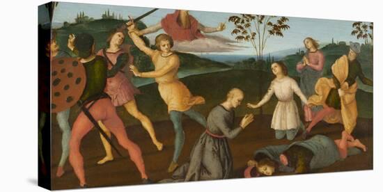 St. Jerome Saving Sylvanus and Punishing the Heretic Sabinianus, 1502-1503-Raphael-Premier Image Canvas