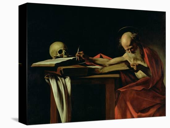 St. Jerome Writing, circa 1604-Caravaggio-Premier Image Canvas