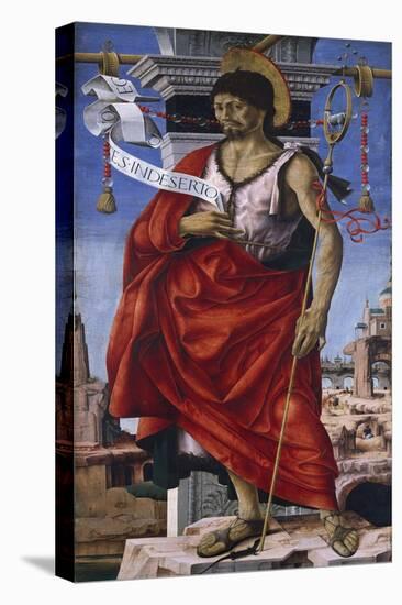 St John Baptist, Central Panel of Grifoni Polyptych-Francesco del Cossa-Premier Image Canvas