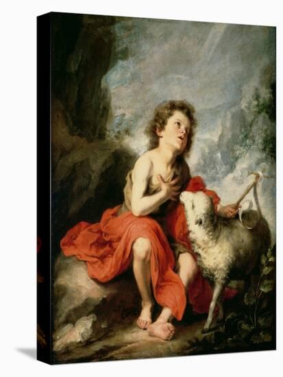 St. John the Baptist as a Child, c.1665-Bartolome Esteban Murillo-Premier Image Canvas