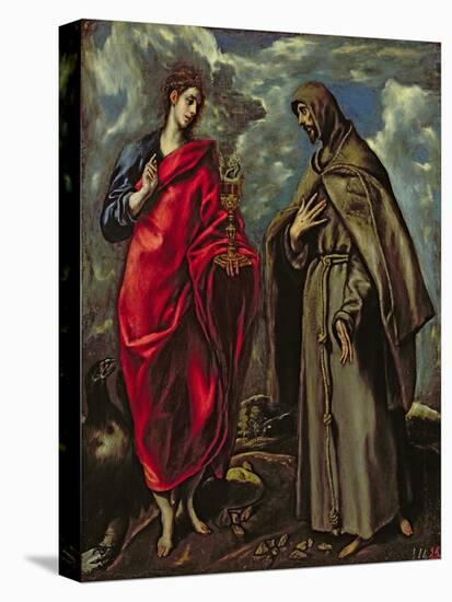 St. John the Evangelist and St. Francis, c.1600-El Greco-Premier Image Canvas