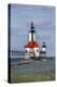 St. Joseph North Pier Lighthouses. St. Joseph, Michigan, USA.-Richard & Susan Day-Premier Image Canvas
