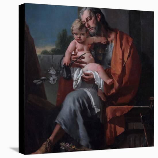 St. Joseph with the Child-Giambattista Tiepolo-Premier Image Canvas