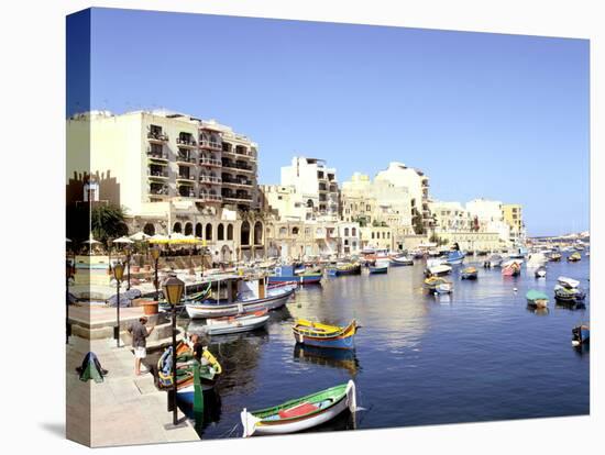 St Julians Bay, Malta-Peter Thompson-Premier Image Canvas