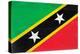 St. Kitts And Nevis Flag Design with Wood Patterning - Flags of the World Series-Philippe Hugonnard-Stretched Canvas